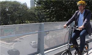 Haddad na nova Ciclopassarela