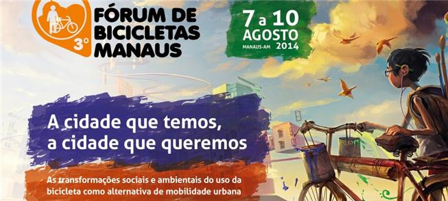 Folder do III Fórum de Bicicletas Manaus