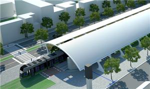 Imagem da Estação Aeroporto do VLT pronta