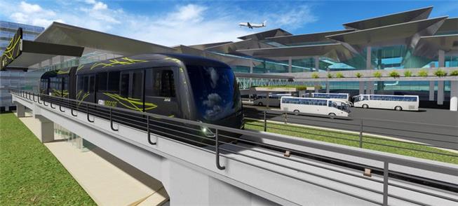 Imagem ilustrativa do People Mover no Aeroporto de