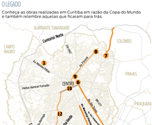 Infográfico do legado da Copa em Curitiba
