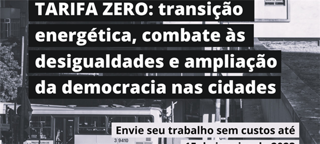 Inscreva seu texto sobre Tarifa Zero em periódico