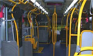 Interior do ônibus BRT