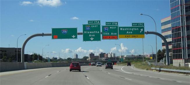 Interstate 35W in Minneapolis