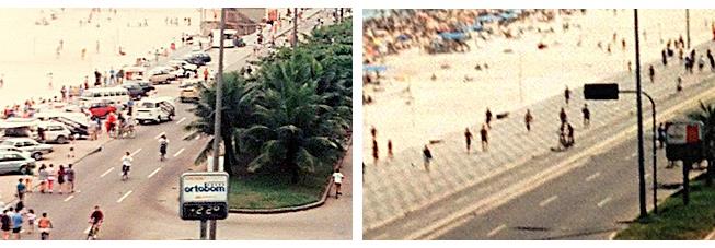 Ipanema, 1991 e 1992: antes e depois da ciclovia