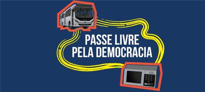 Logo da campanha Passe Livre pela Democracia