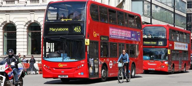 Londres aumenta o tempo dos ônibus em circulação