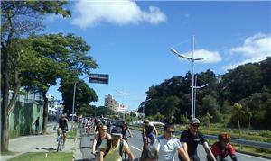 Mais de 200 ciclistas se reuniram em Jundiaí