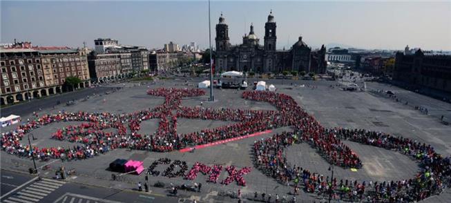 Manifestação de cicloativistas na Cidade do México