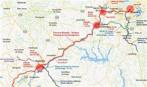 Mapa divulgado pela Agência Nacional de Transporte