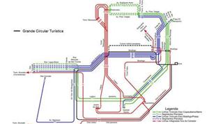 Mapa mostra novo sistema de ônibus