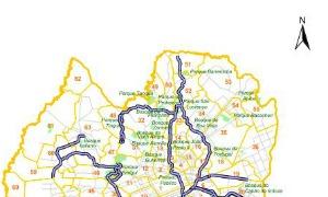 Mapa mostra rede de ciclovias de Curitiba