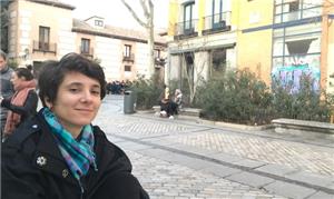 Mariana, a nova blogueira do Mobilize, nas ruas de