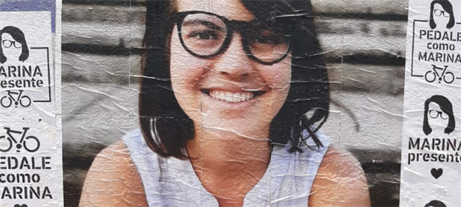 Marina Harkot, morta em 2020 enquanto pedalava em