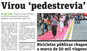 Matéria do jornal Metro