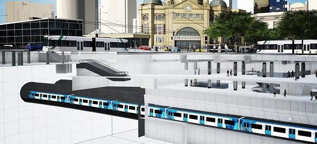 Melbourne planeja primeira linha de metrô subterrâ
