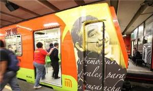 Metrô mexicano homenageia escritor