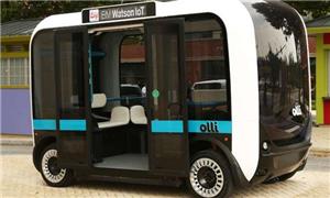 Mini ônibus Olli equipado com inteligência Watson,