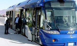 Modelo de ônibus previsto para o BRT Transcarioca