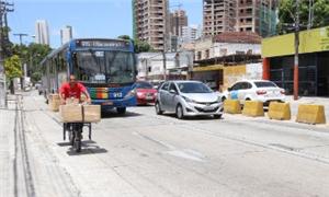 Na Avenida Norte, faixa mais estreita poderia vira