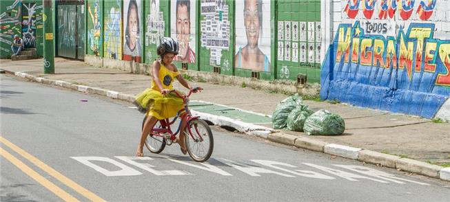 No Festival, crianças aprendem a andar de bike sem