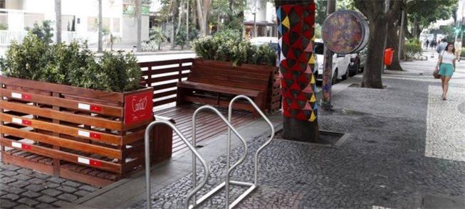 No Rio há parklets desde 2015, como este no Leblon