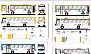Nova identidade visual dos ônibus que circularão n