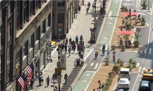 Nova York: ciclovias e calçadas mais largas