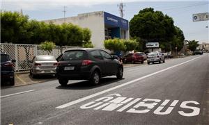 Novas faixas exclusivas em avenidas de Teresina