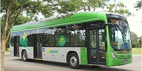 Novidade em Brasília: ônibus elétrico a bateria Ma