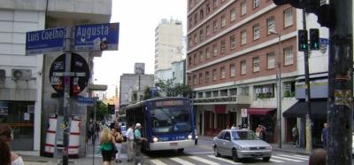 Novo corredor de ônibus na rua Augusta