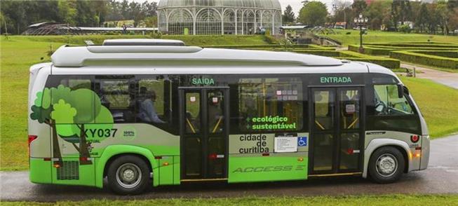 Novo ônibus a bateria já está circulando por Curit