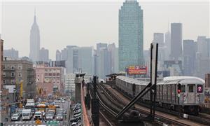 O Metrô de NY possui 369 km de linhas