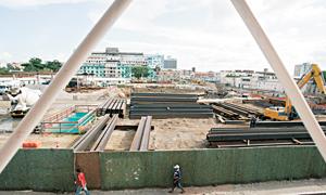 Obras da linha sul