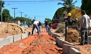 Obras da primeira ciclovia de Boa Vista