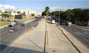 Obras do BRT da Antônio Carlos (foto) vão bem