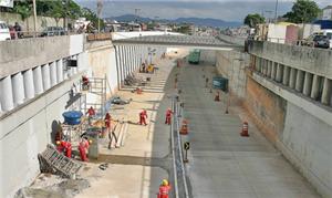 Obras do BRT em Belo Horizonte