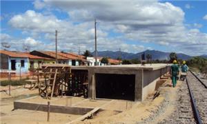 Obras no metrô de Fortaleza