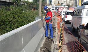 Obras no Viaduto B, no Complexo da Lagoinha