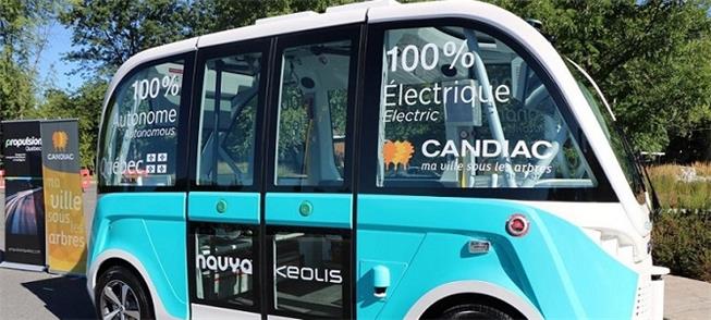 Ônibus 100% elétrico e autônomo, em teste no Canad