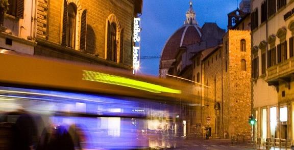 Ônibus: a única possibilidade em Florença, que não