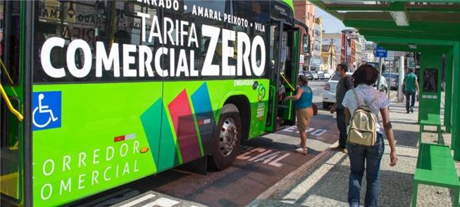 Ônibus da linha Tarifa Zero de Volta Redonda (RJ)