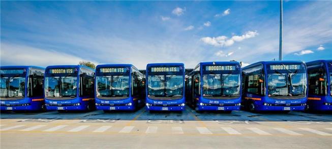 Ônibus elétricos para o Transmilenio