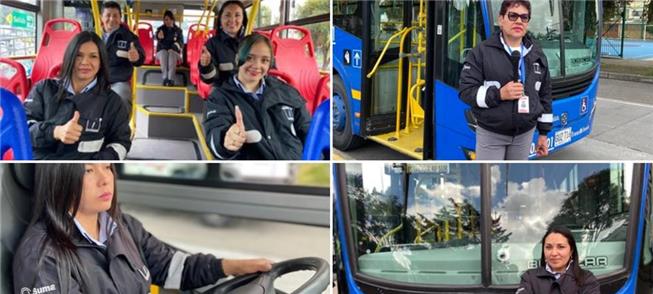 Operadoras da Ruta M Mujer, do Transmilenio