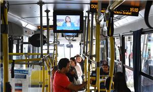 Os testes serão feitos em ônibus que circulam de m