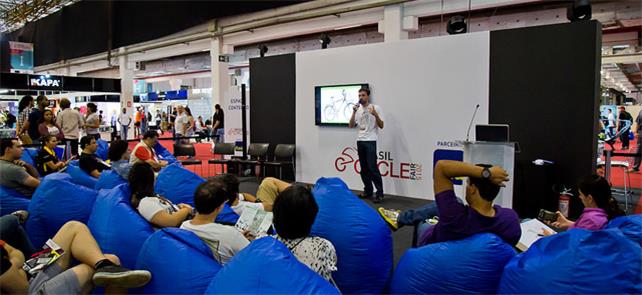 Palestra sobre bike na edição anterior da Brasil C