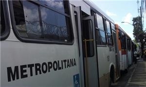Paralisação de motoristas de ônibus no Centro do R
