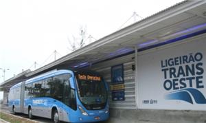 Parte da Transoeste, o primeiro BRT no Rio, foi in