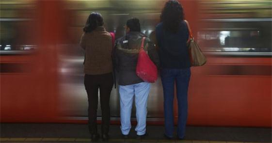 Passageiras do metrô da Cidade do México