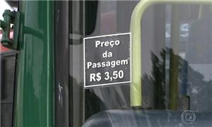 Passagem de ônibus em SP está custando R$ 3,50